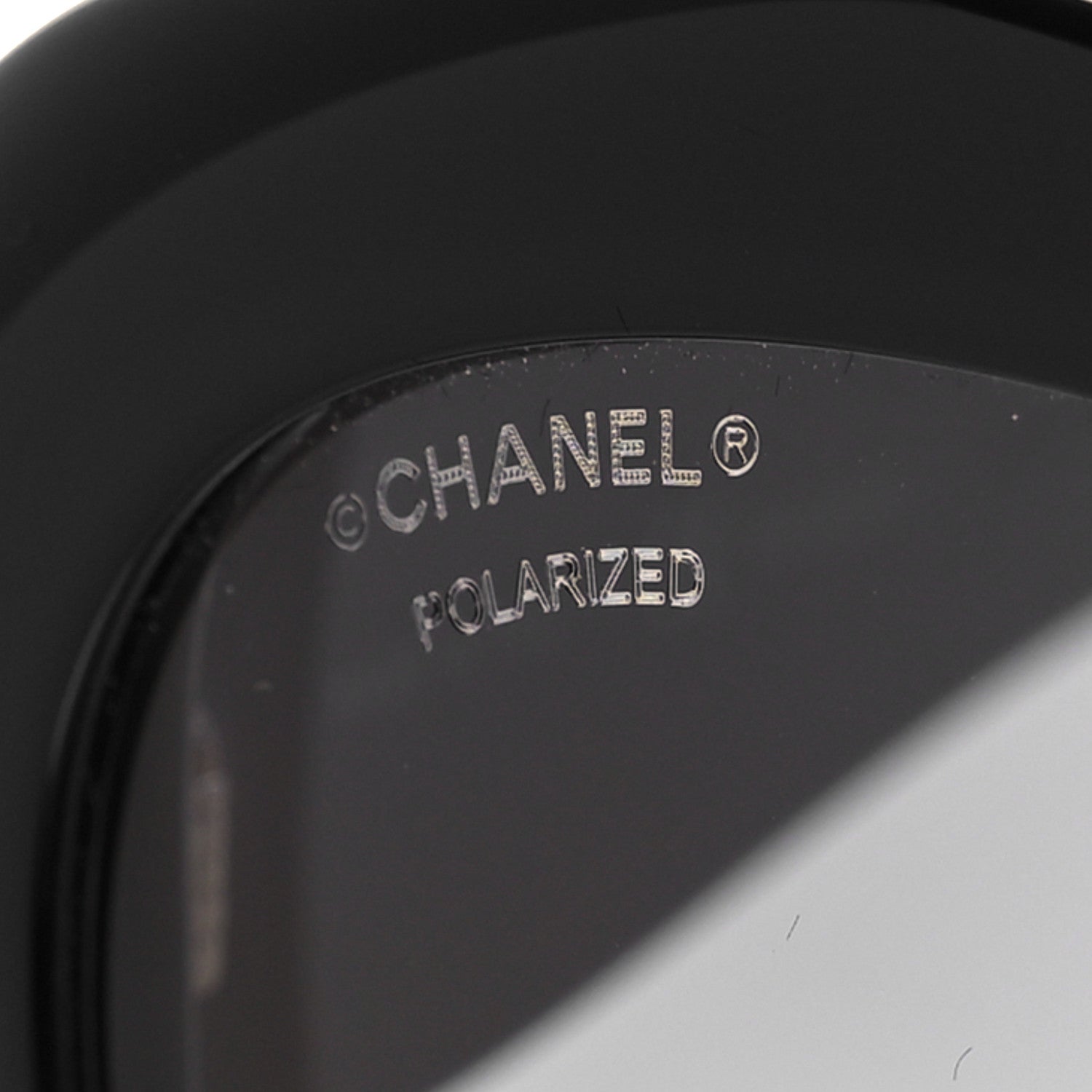 Chanel Acetate Polarized Oval CC Sunglasses 5469-B-A Black 7 of 8
