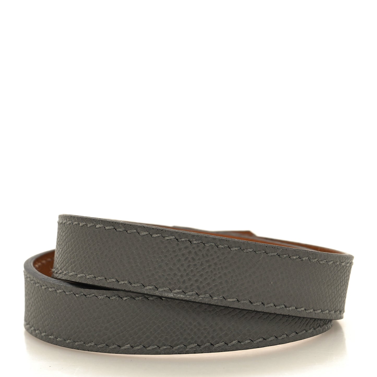 Epsom Kelly Double Tour Bracelet Gris Meyer