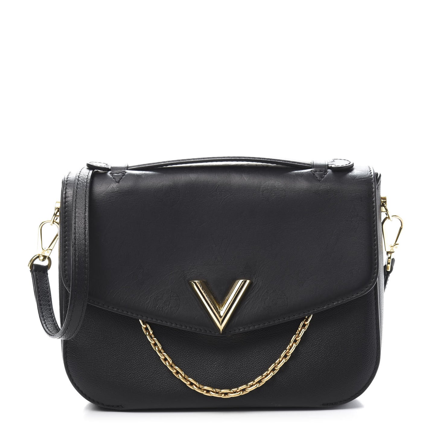 Calfskin Monogram Very Messenger Black