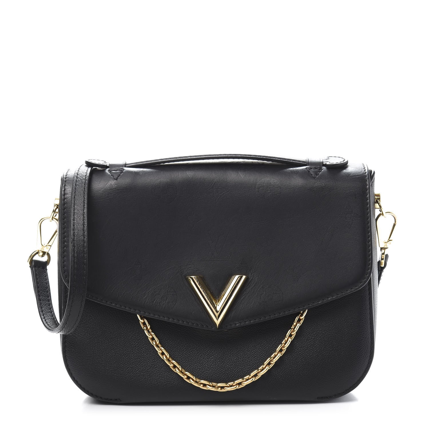 Louis Vuitton Calfskin Monogram Very Messenger Black 1 of 12