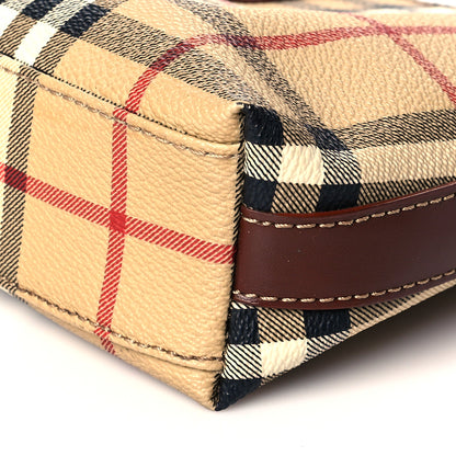Burberry Haymarket Check Shoulder Bag Brown 9 of 9