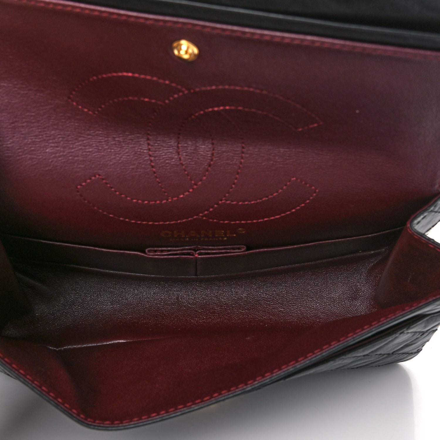 Chanel Aged Calfskin Quilted 2.55 Reissue 225 Flap Black 4 of 10