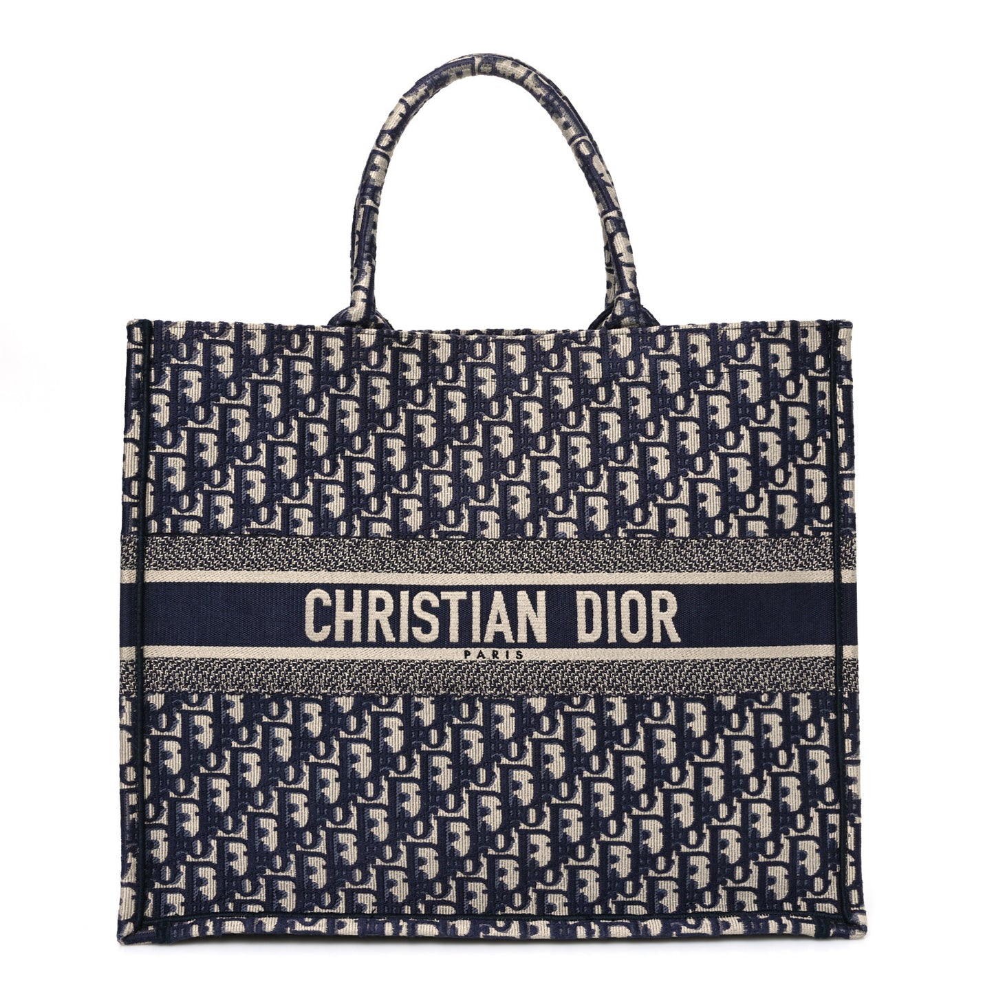 Oblique Large Book Tote Blue Multicolor