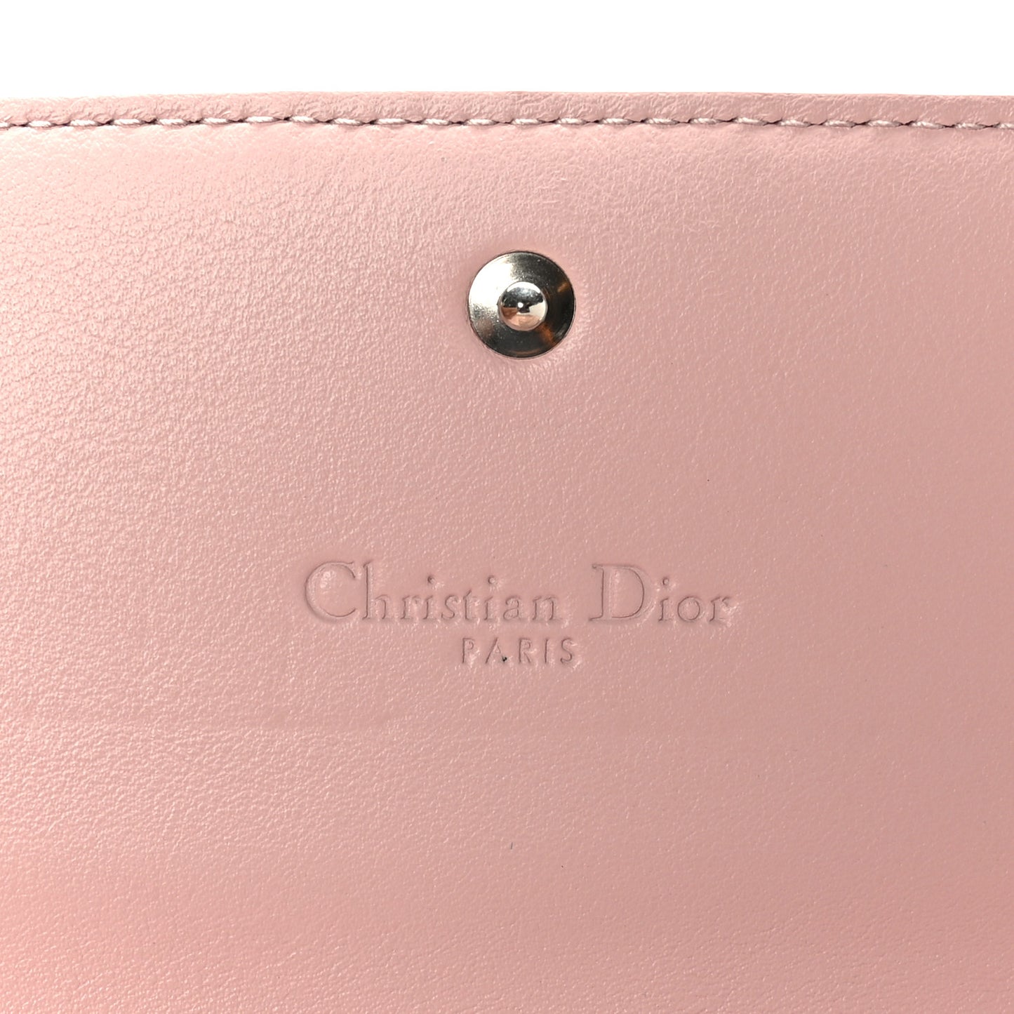 Patent Cannage Lady Dior Rendezvous Wallet On Chain Pink