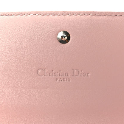 Christian Dior Patent Cannage Lady Dior Rendezvous Wallet On Chain Pink 6 of 9