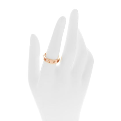 Tiffany 18K Rose Gold Diamond Atlas Pierced Ring 58 8.5 2 of 5