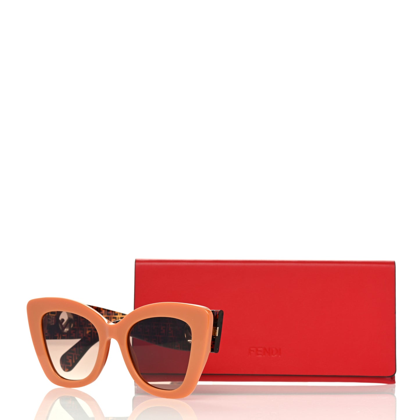 Acetate F is Fendi FF 51mm Cat Eye Sunglasses 0327/S Tortoise Orange