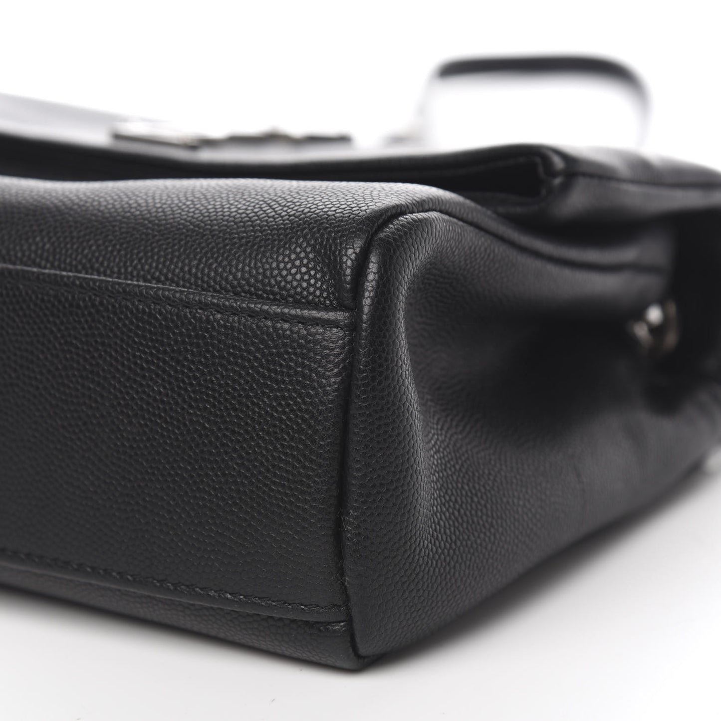 Grain De Poudre Small West Hollywood Monogram Fold-Over Bag Black