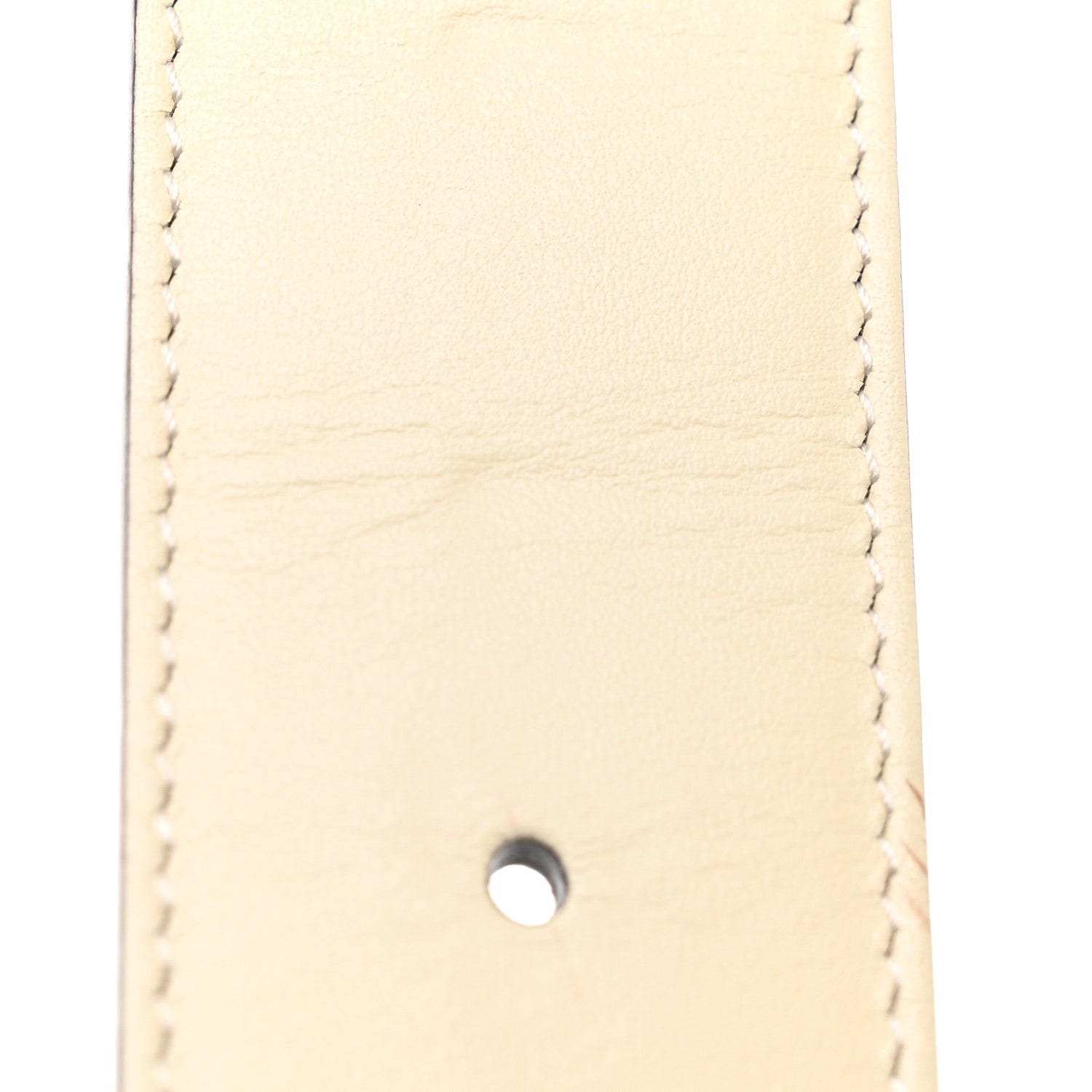 Gucci GG Supreme Monogram Matte Plutone Calfskin Double G 40mm Belt 100 40 Beige Ebony Mystic White 8 of 11