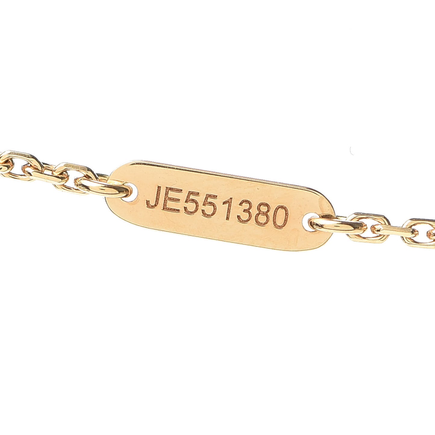 18K Yellow Gold Carnelian Vintage Alhambra Pendant Necklace