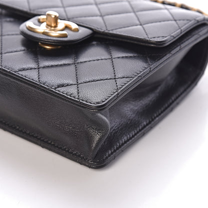 Chanel Lambskin Quilted Chic Pearls Flap Black 9 of 9