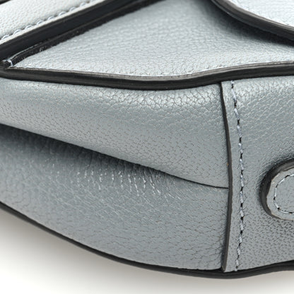 Christian Dior Goatskin Micro Saddle Bag Cloud Blue 9 of 9
