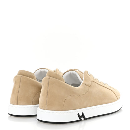 Hermes Suede Goatskin Mens Kid Sneakers 43 Kraft 5 of 9