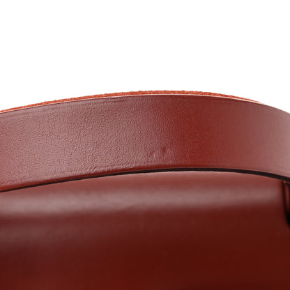Hermes Military Toile Vache Hunter Herbag Zip 31 PM Rouge Grenat Rouge H 13 of 17