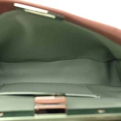 Fendi Nappa Colorblock Mini Peekaboo Iconic Satchel English Rose Plaster Oxigen 6 of 10