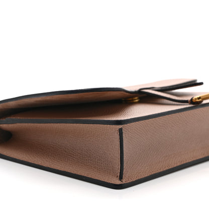 Christian Dior Grained Calfskin Saddle Chain Pouch Blush 8 of 9