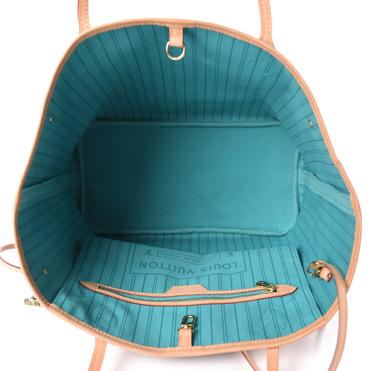 Louis Vuitton Monogram V Neverfull MM Turquoise 6 of 14