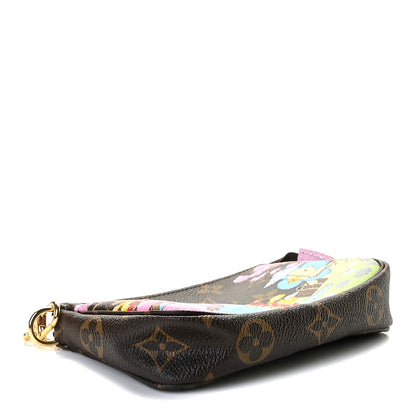 Louis Vuitton Monogram 2021 Christmas Animation Japanese Garden Mini Pochette Accessories Wisteria Pink 4 of 11
