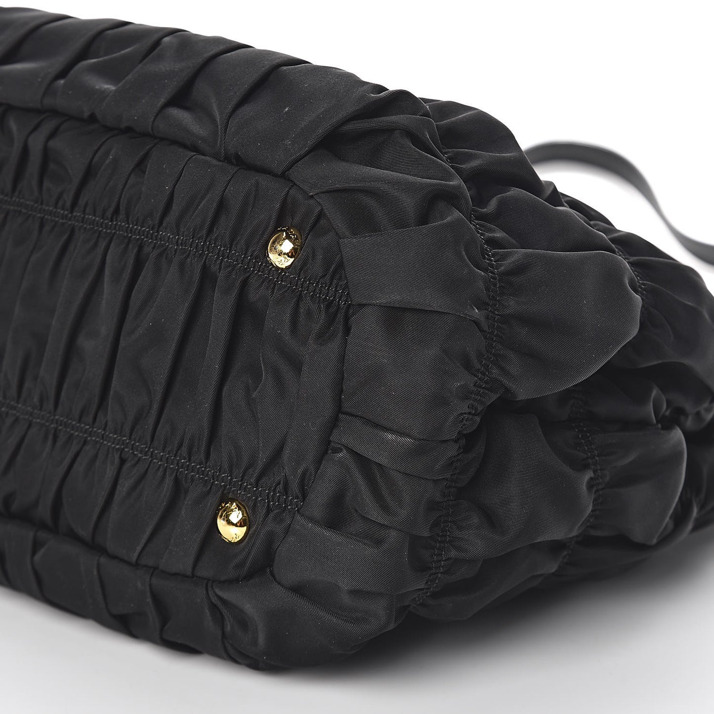 Tessuto Nylon Gaufre Satchel Black