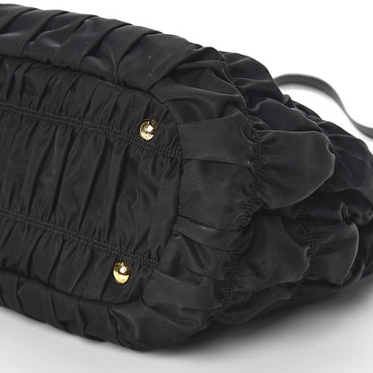Prada Tessuto Nylon Gaufre Satchel Black 11 of 11