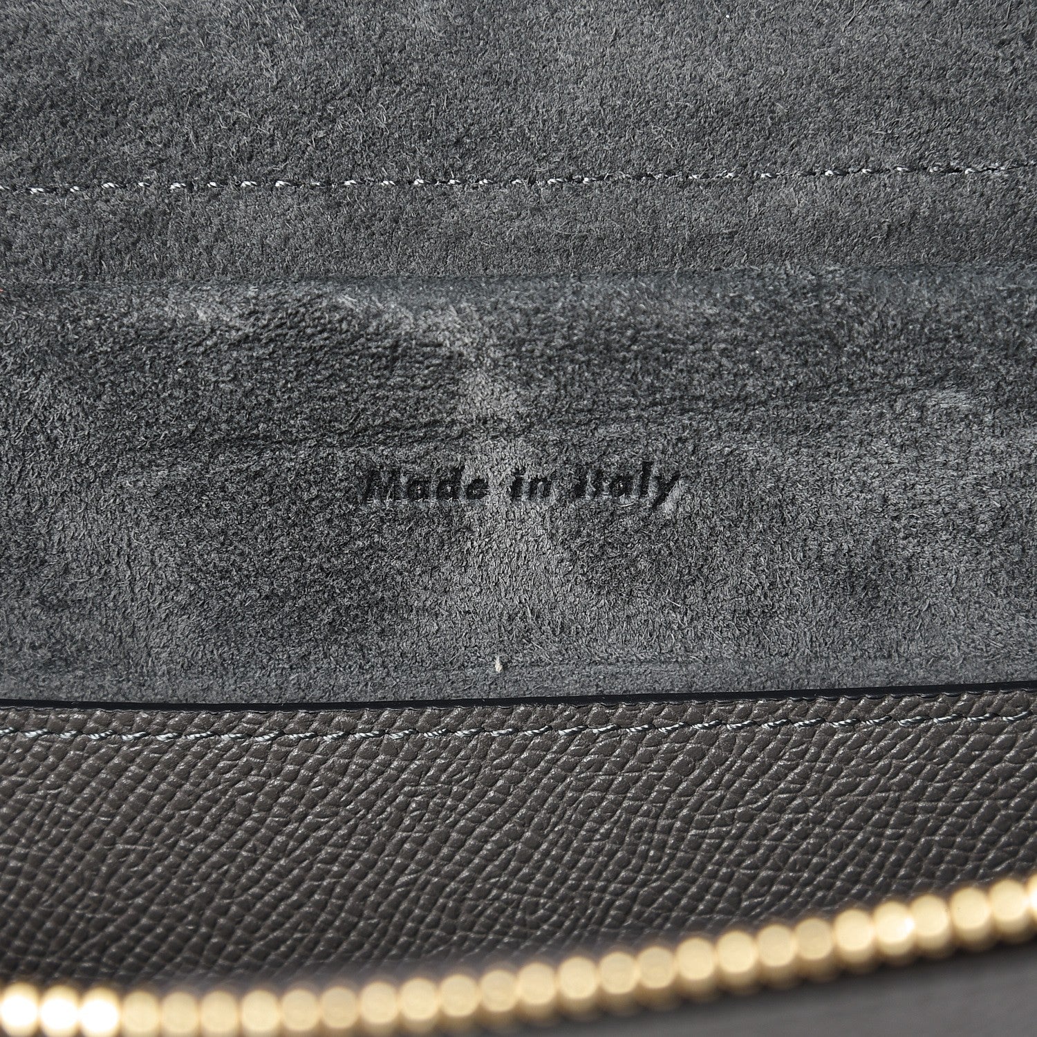 Celine Grained Calfskin Micro Belt Bag Grey 6 of 6
