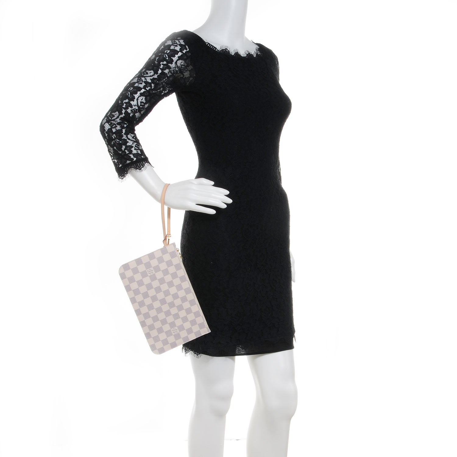 Louis Vuitton Damier Azur Neverfull MM GM Pochette 2 of 7