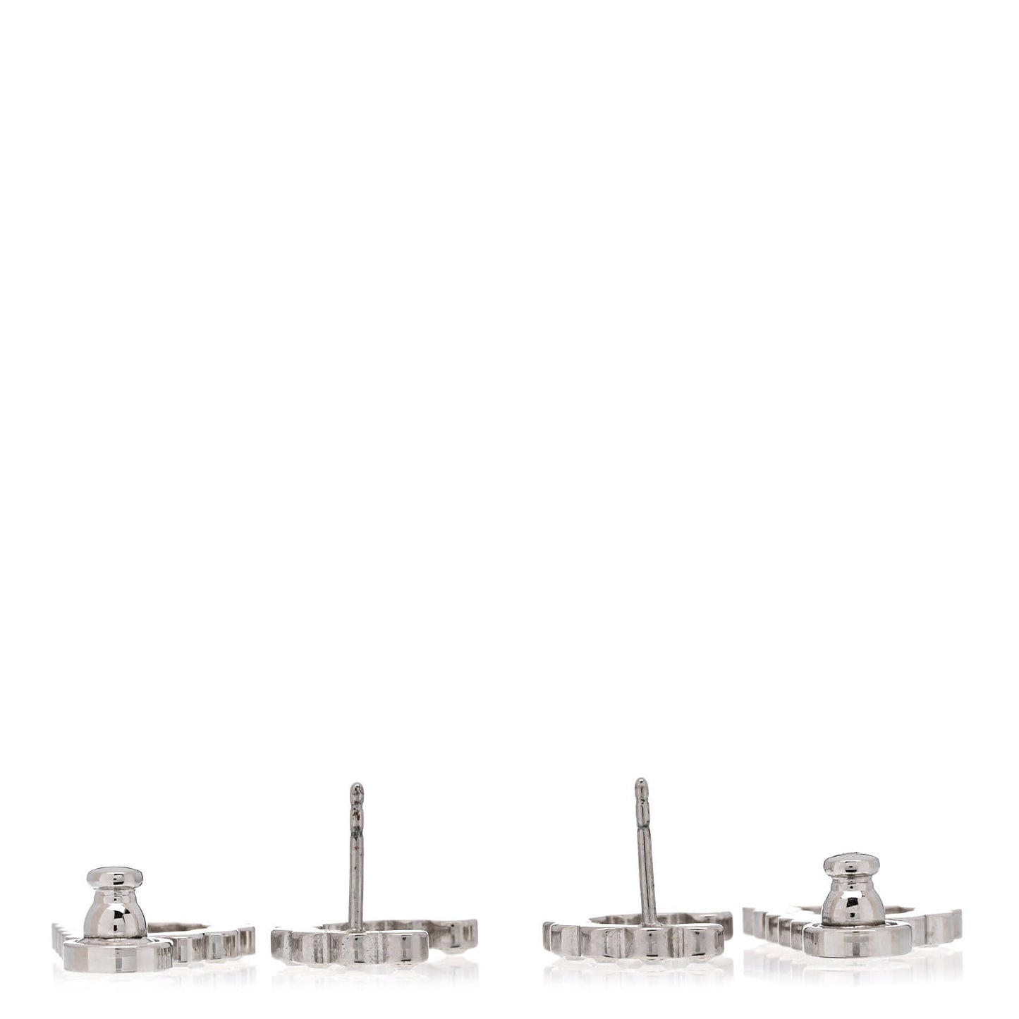 Crystal CD Earrings Silver