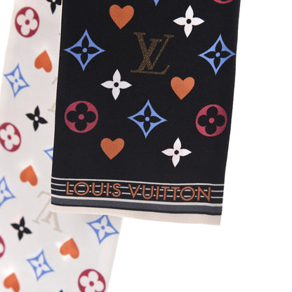 Louis Vuitton Silk Game On Bandeau Black White 2 of 3