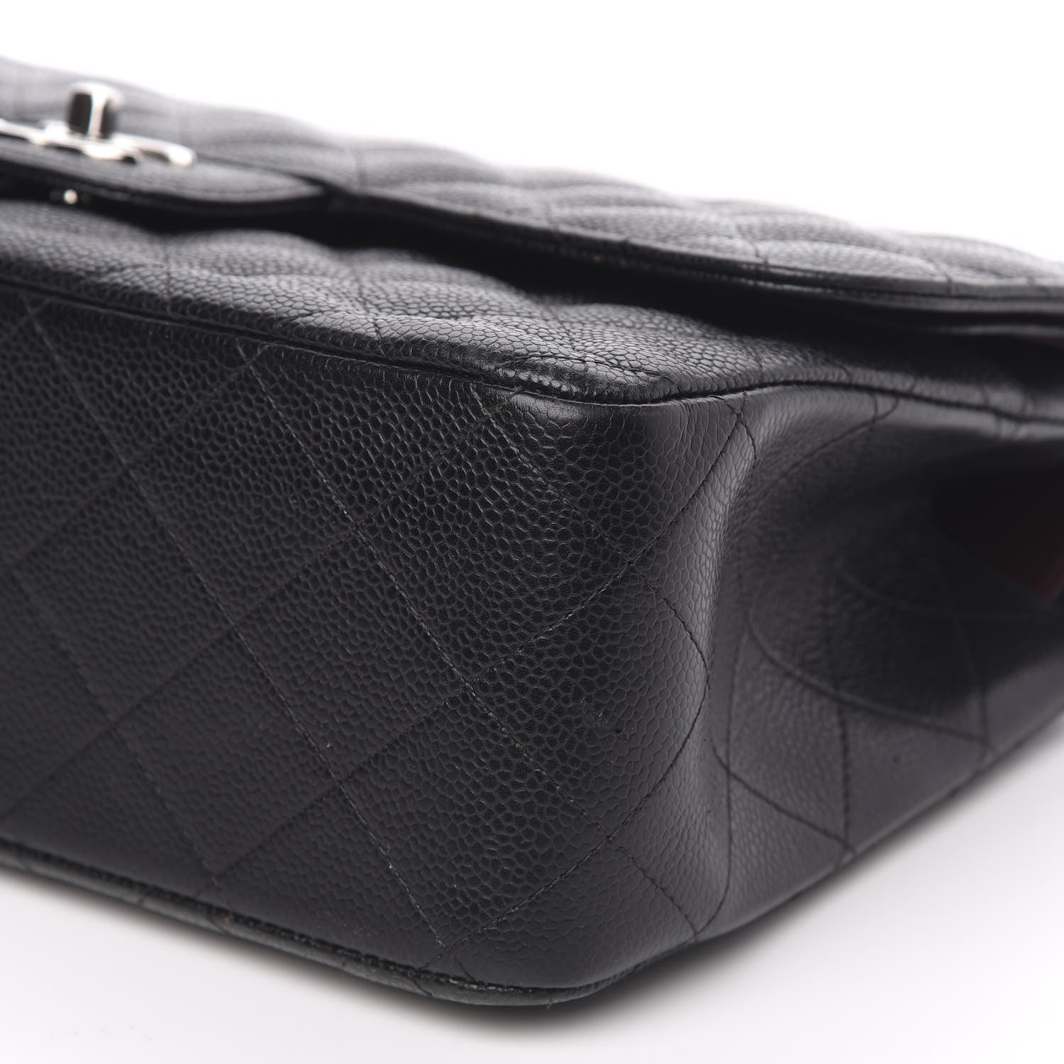 Chanel Caviar Quilted Jumbo Double Flap Black 11 of 16