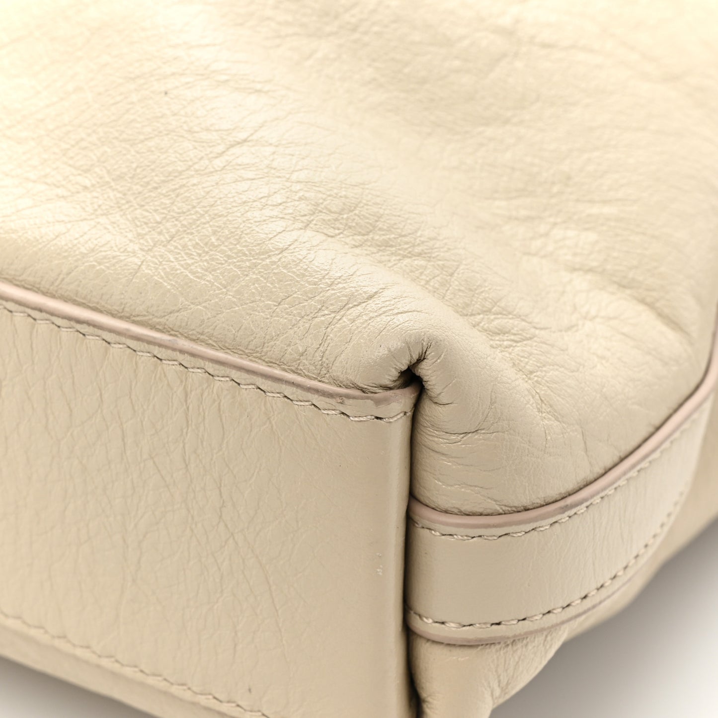 Calfskin Medium Voyou Bag Natural Beige