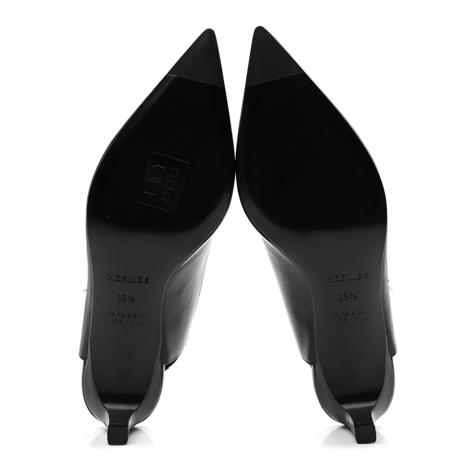 Hermes Nappa Lover 40 Pumps 35.5 Black 6 of 10