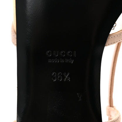 Gucci Suede Mesh Crystal GG Monogram Slingback Ballet Flats 36.5 Light Powder Skin Rose 37 Light Powder Skin Rose 36.5 Light Powder Skin Rose 7 of 9