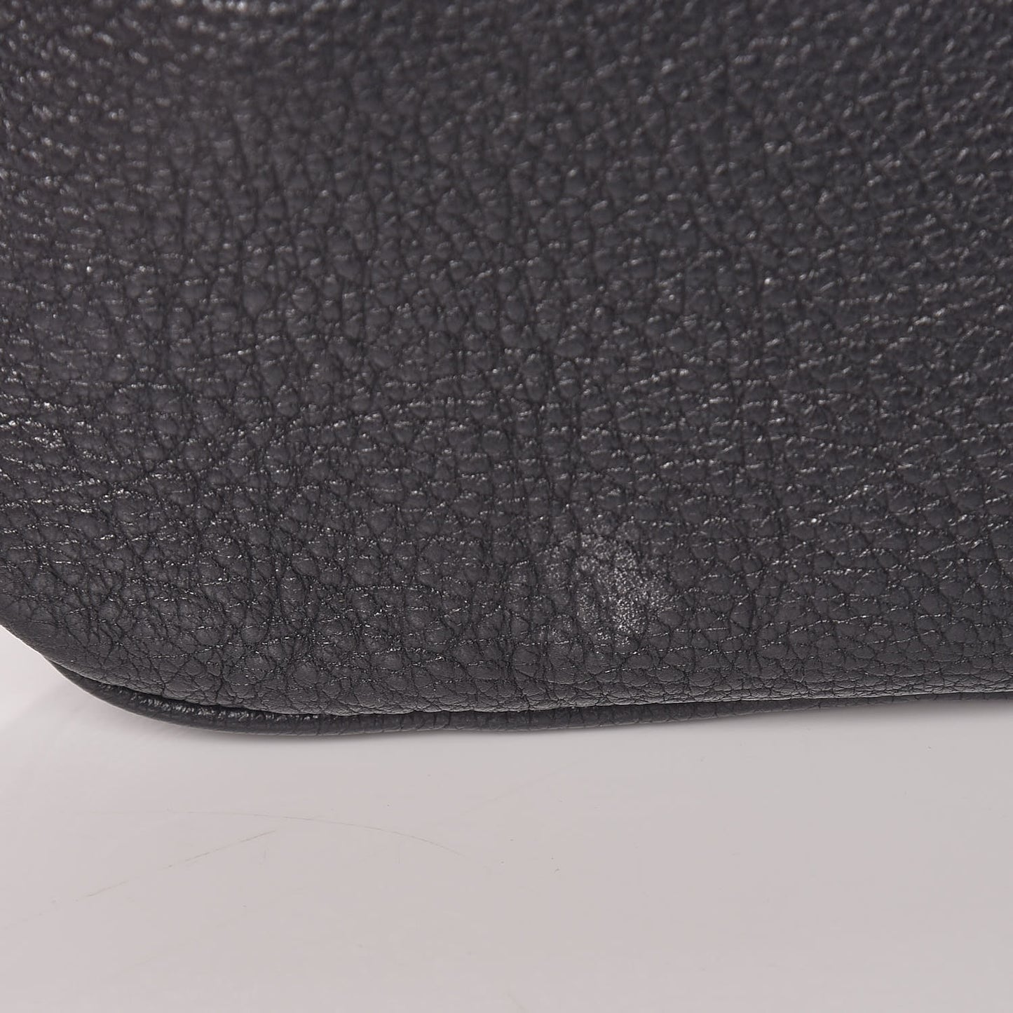 Grained Calfskin Logo Belt Bag Black