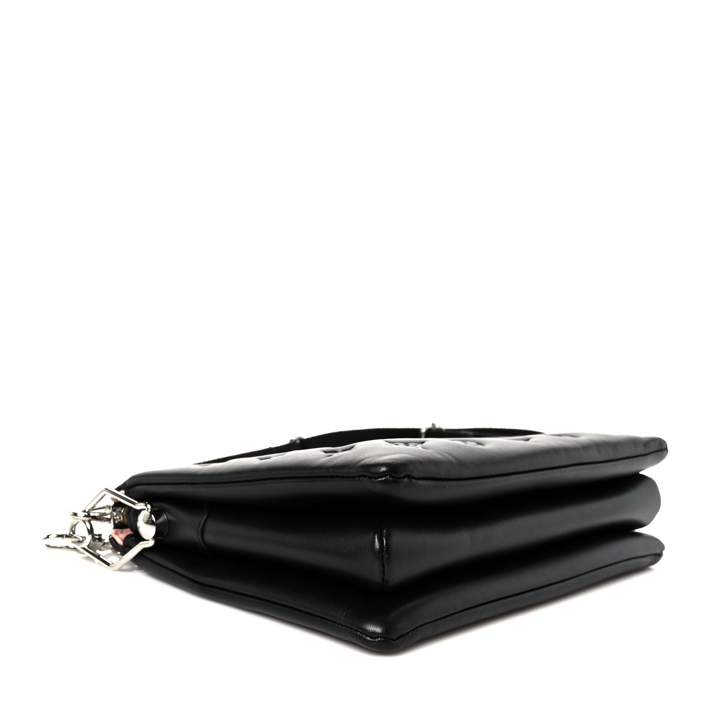 Lambskin Embossed Monogram Coussin PM Black