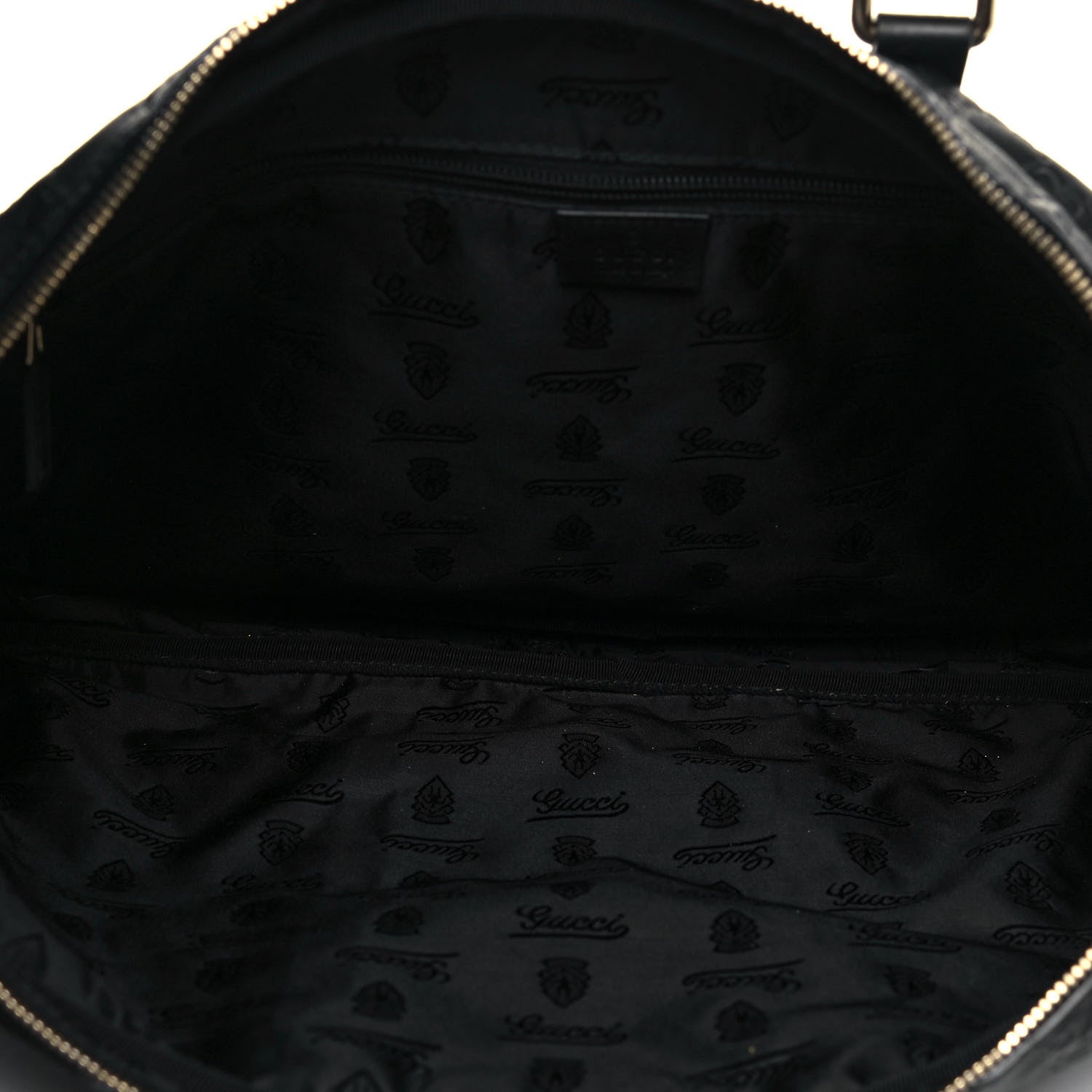 Gucci Guccissima Signature Briefcase Black 5 of 14