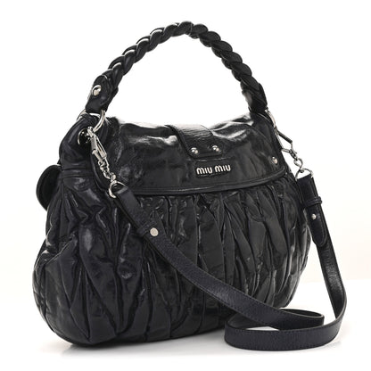 Miu Miu Nappa Matelasse Lux Coffer Hobo Bluette 5 of 25