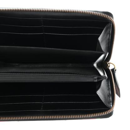 Gucci X KEN SCOTT Calfskin Matelasse Floral Print GG Marmont Zip Around Wallet Black 5 of 8