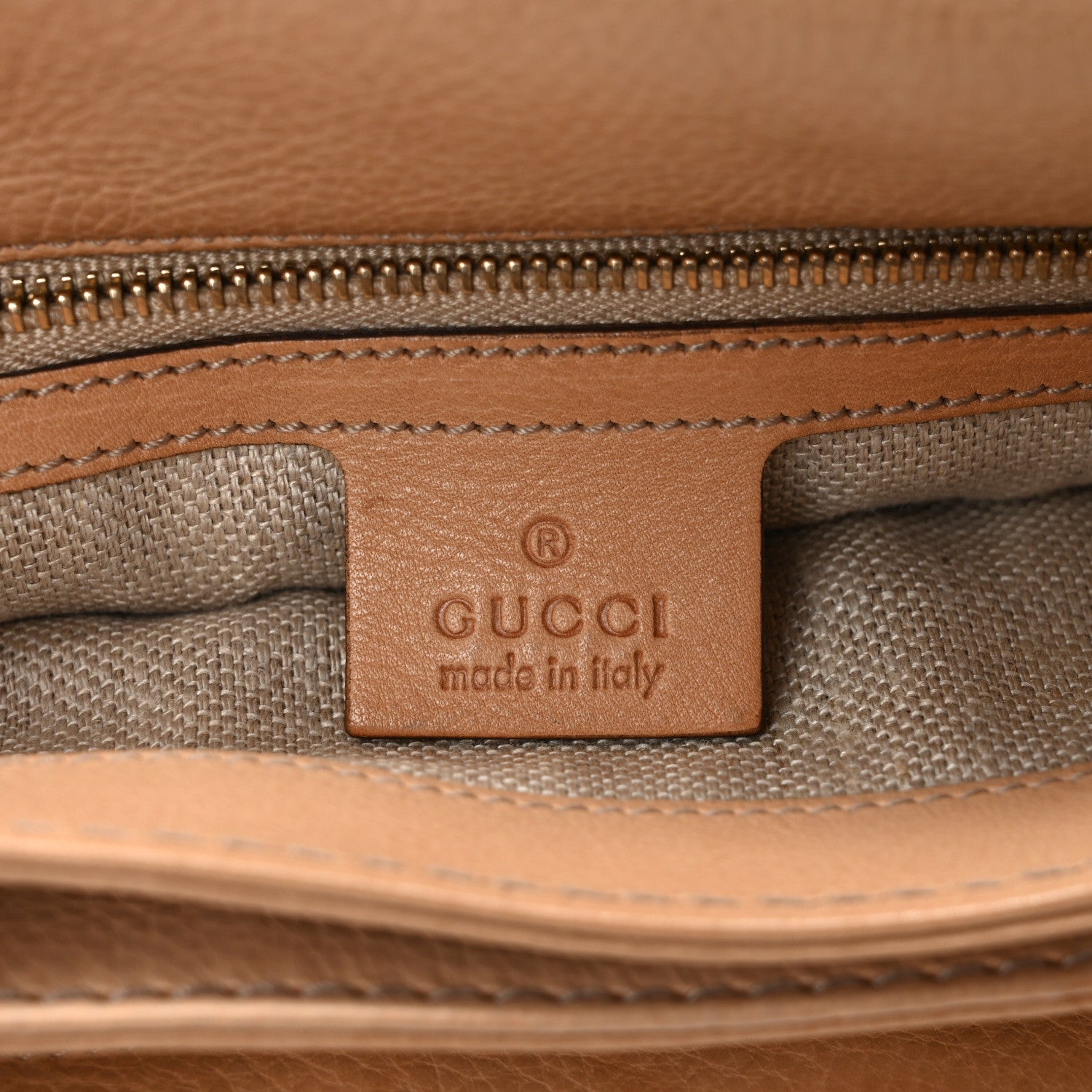 Gucci Monogram Medium Marrakech Flap Messenger Bag Beige Brown 6 of 12
