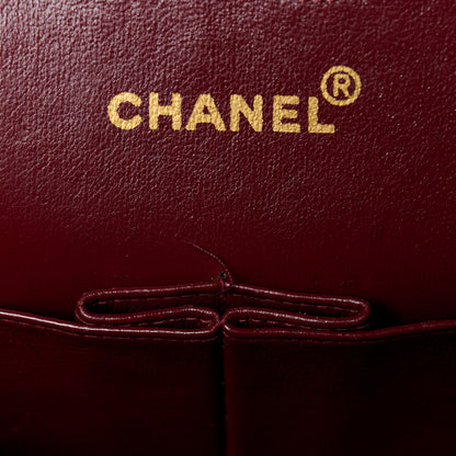 Chanel Lambskin Quilted Medium Double Flap Black 14 of 16
