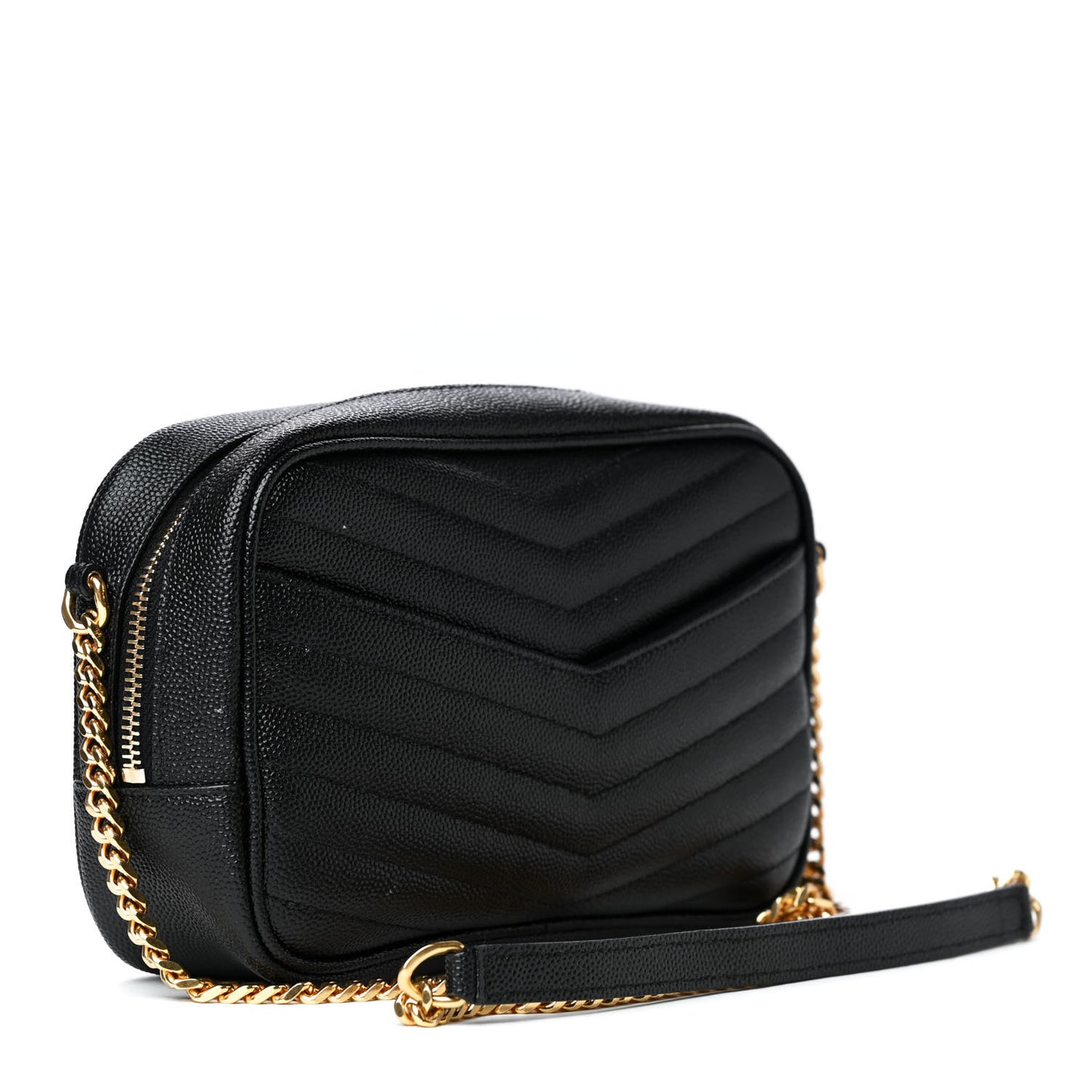 Grain De Poudre Matelasse Monogram Mini Lou Camera Bag Black