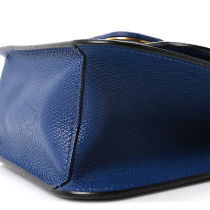 Valentino Garavani Grainy Calfskin Small VSling Shoulder Bag Blue 9 of 9
