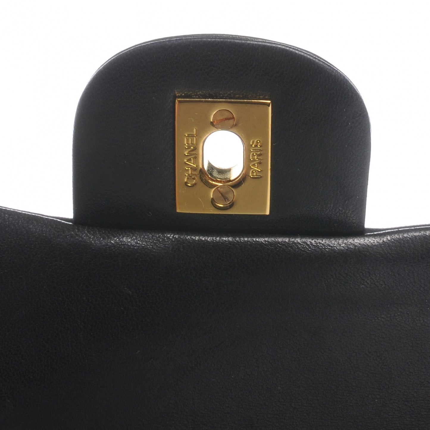 Lambskin Small Double Flap Black