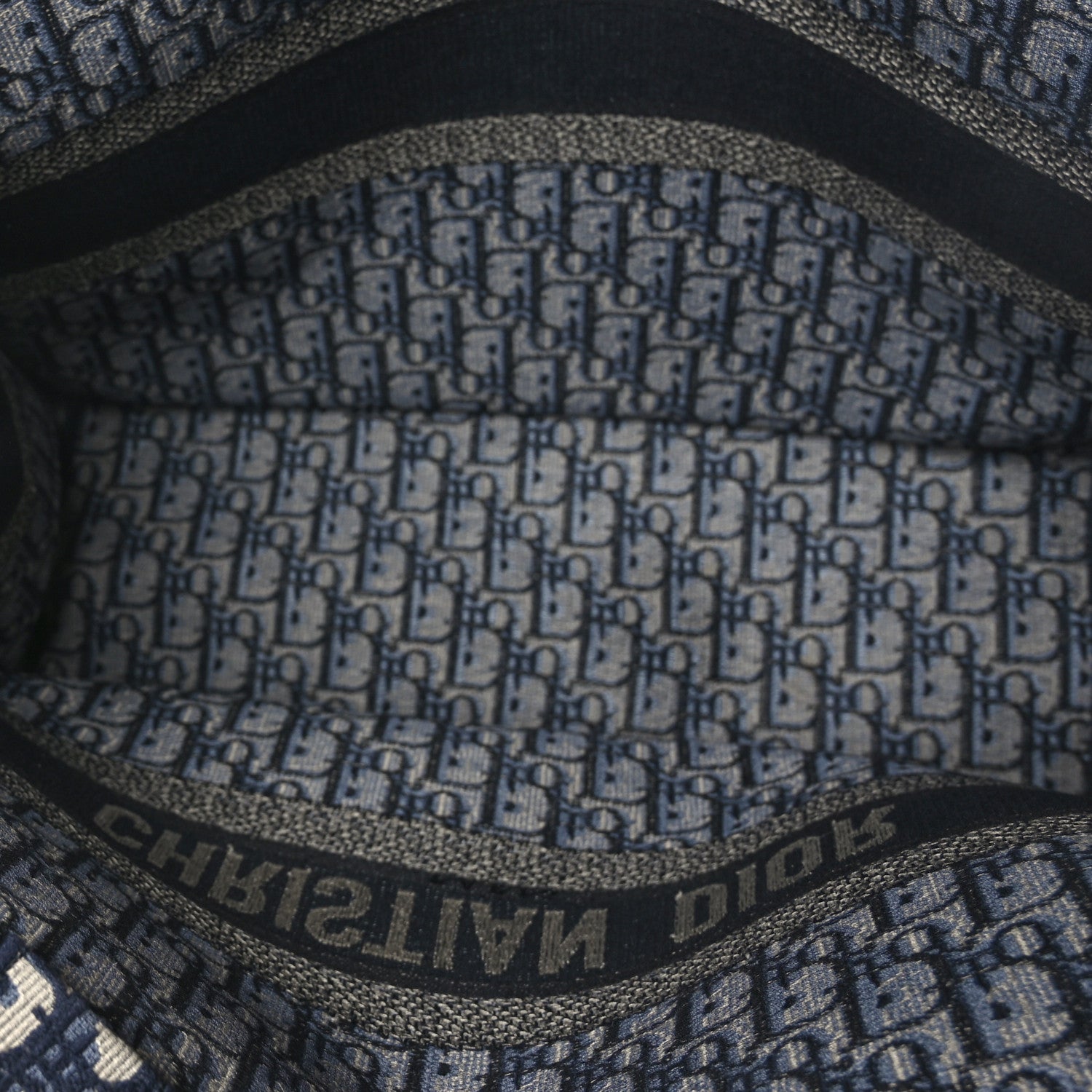 Christian Dior Oblique Large Book Tote Blue Multicolor 5 of 9