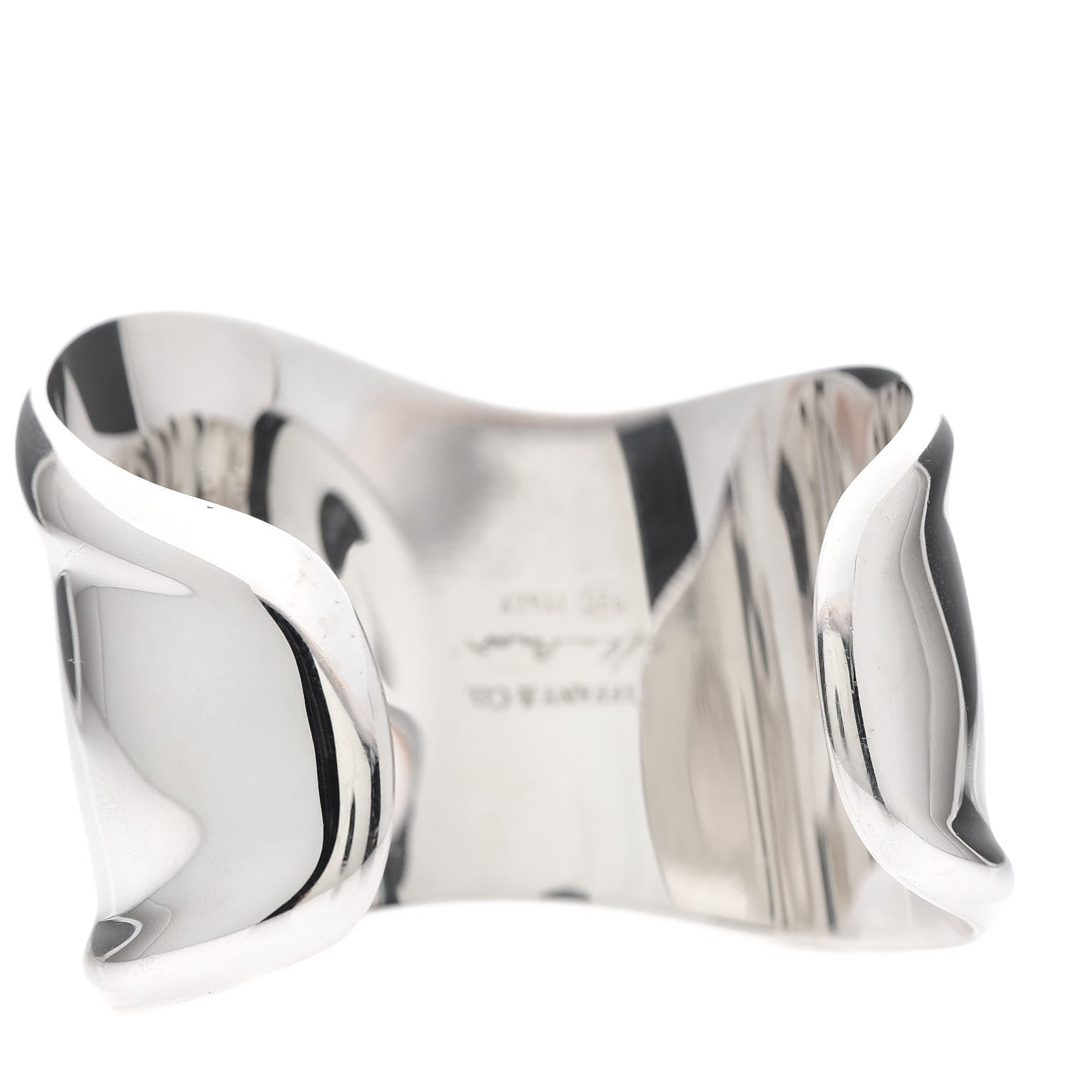 Tiffany Sterling Silver Small Elsa Peretti Right Wrist Bone Cuff Bracelet 3 of 4