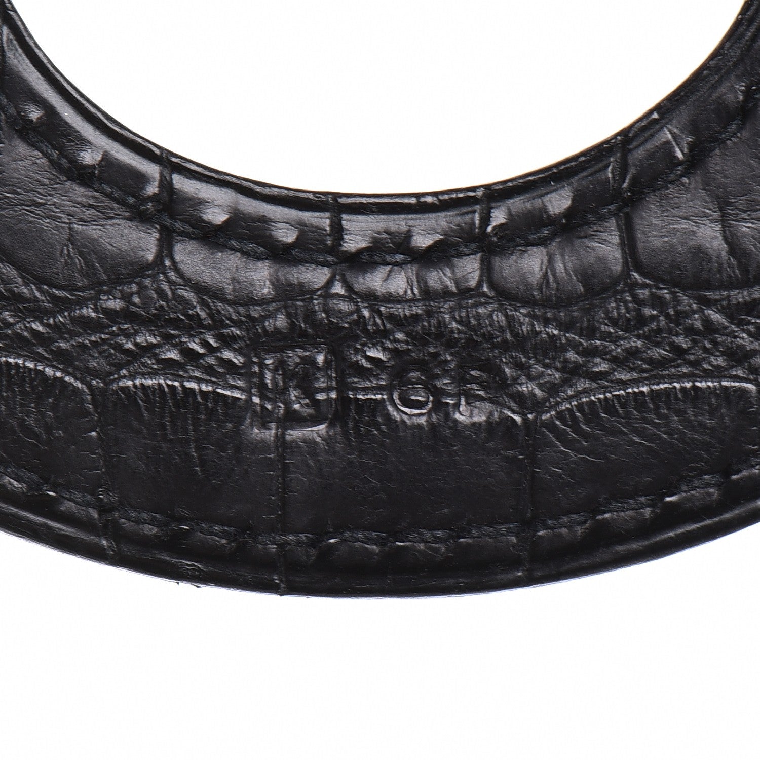 Hermes Buffalo Horn Alligator Isidore Necklace Black 6 of 12