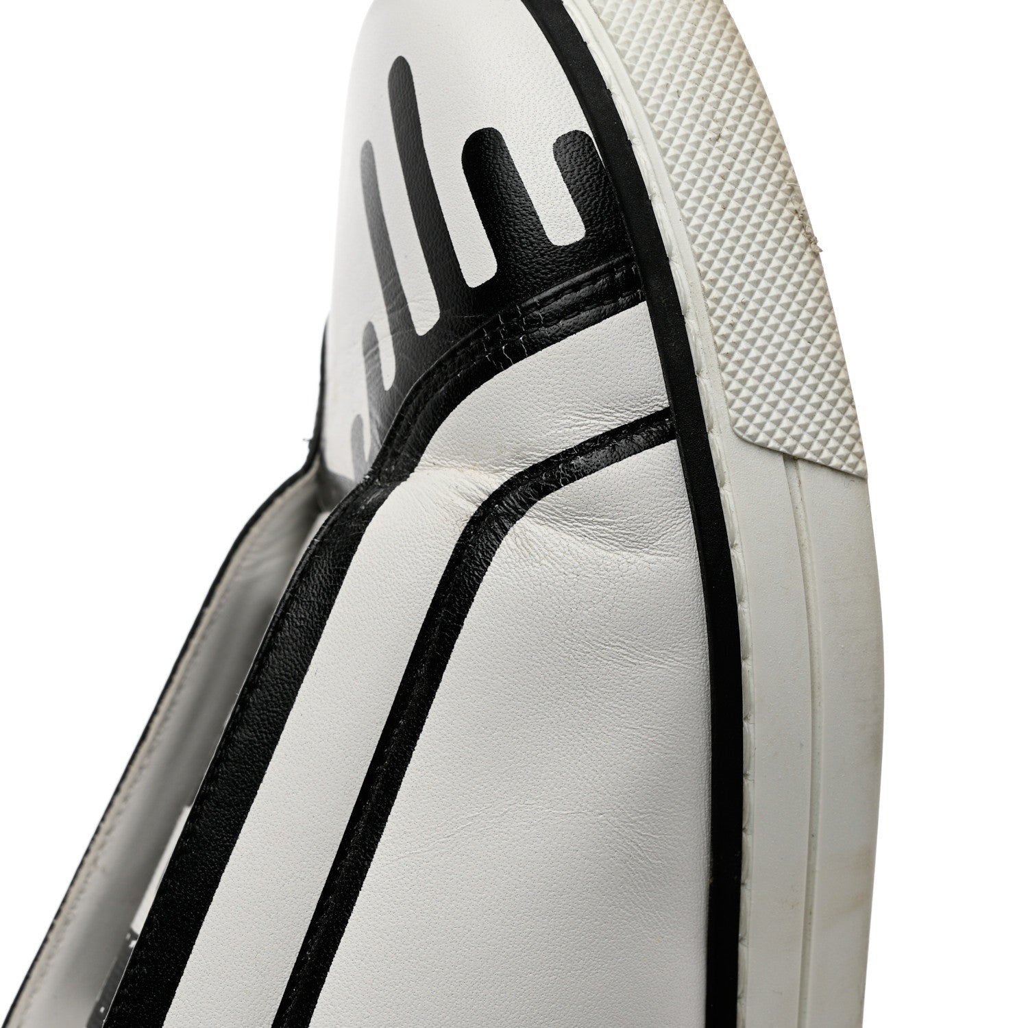 Fendi X JOSHUA VIDES Nappa Rockoclick Slip On Sneakers 37 Snow White Black 11 of 13