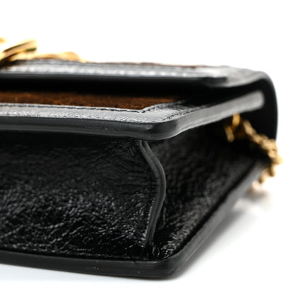Gucci Velvet GG Monogram Web Super Mini Sylvie Chain Shoulder Bag Brown Black Oro Vecchio 10 of 10
