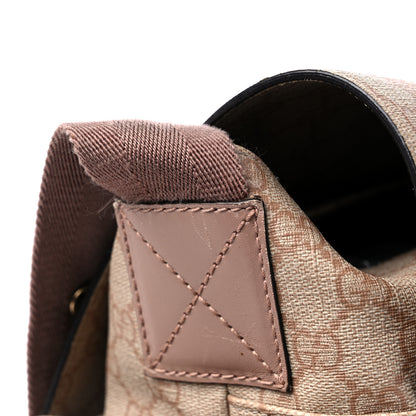 Gucci GG Supreme Monogram Messenger Diaper Bag Beige 15 of 17