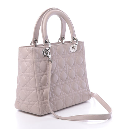 Christian Dior Lambskin Cannage Medium Lady Dior Light Pink 4 of 11