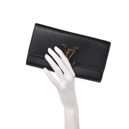 Louis Vuitton Taurillon Capucines Wallet Black 2 of 8